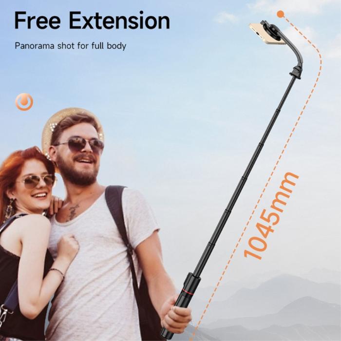 Bild 6,  Tripod Selfie Stick MagSafe Aluminium 104 cm Svart - Teknikhallen.se