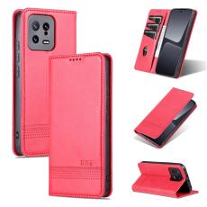 AZNS AZNS Xiaomi 13 5G Fodral Flip L&auml;der Rosa/R&ouml;d - Teknikhallen.se