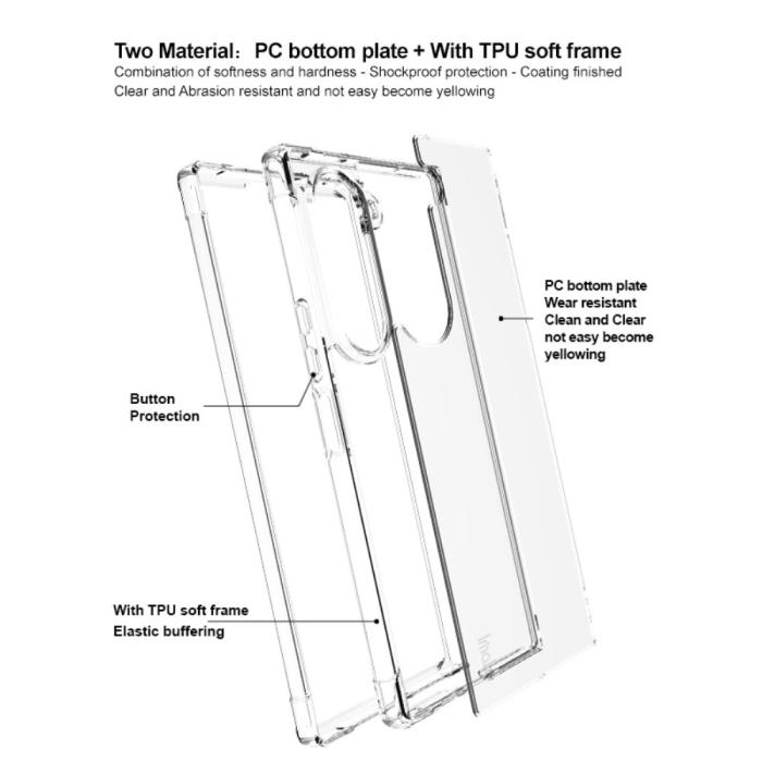 Bild 3, IMAK IMAK Samsung Galaxy Z Fold 6 Skal TPU Transparent - Teknikhallen.se