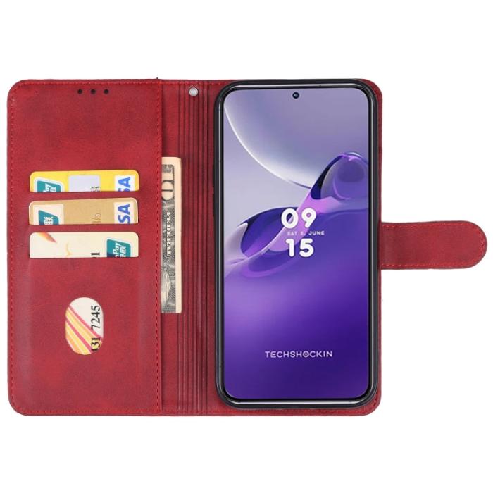 Bild 3,  Samsung Galaxy A24 5G Fodral Läder Röd - Teknikhallen.se