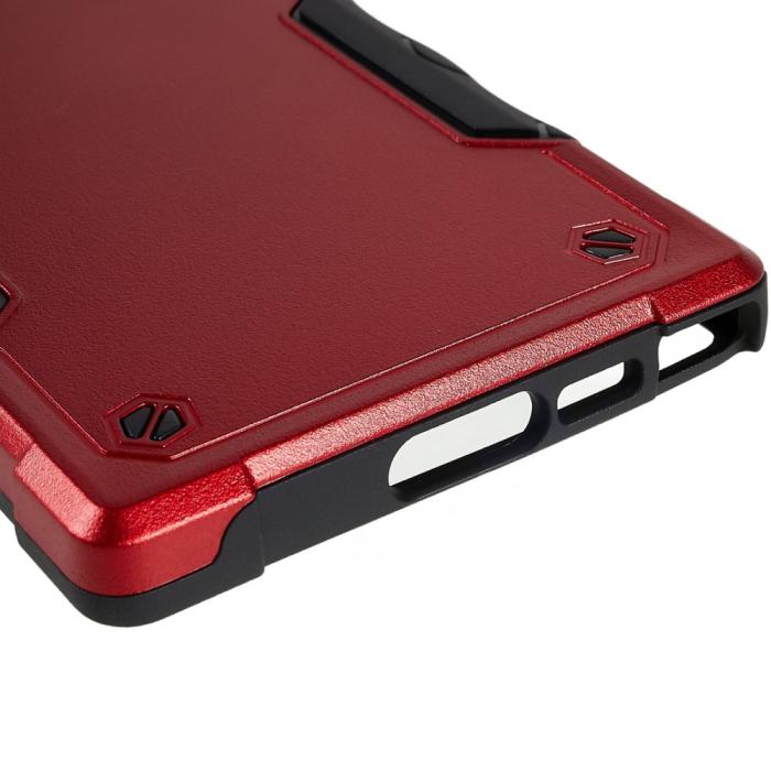 Bild 5,  Samsung Galaxy S23 Ultra Skal Shockproof Armor Röd - Teknikhallen.se