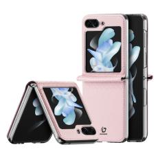 DUX DUCIS DUX DUCIS Galaxy Z Flip 5 Skal Bril PU-L&auml;der Rosa - Teknikhallen.se