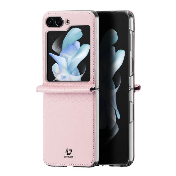 Bild 2, DUX DUCIS DUX DUCIS Galaxy Z Flip 5 Skal Bril PU-Läder Rosa - Teknikhallen.se