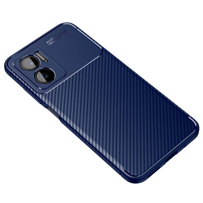 Bild 2,  Xiaomi Redmi 10 5G Skal Kolfiber Textur Blå - Teknikhallen.se
