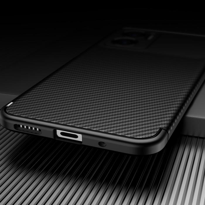 Bild 5,  Xiaomi Redmi 10 5G Skal Kolfiber Textur Blå - Teknikhallen.se