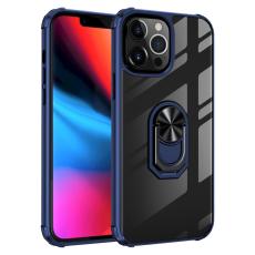  iPhone 13 Pro Max - Shockproof Hybrid Ring Skal - Bl&aring; - Teknikhallen.se