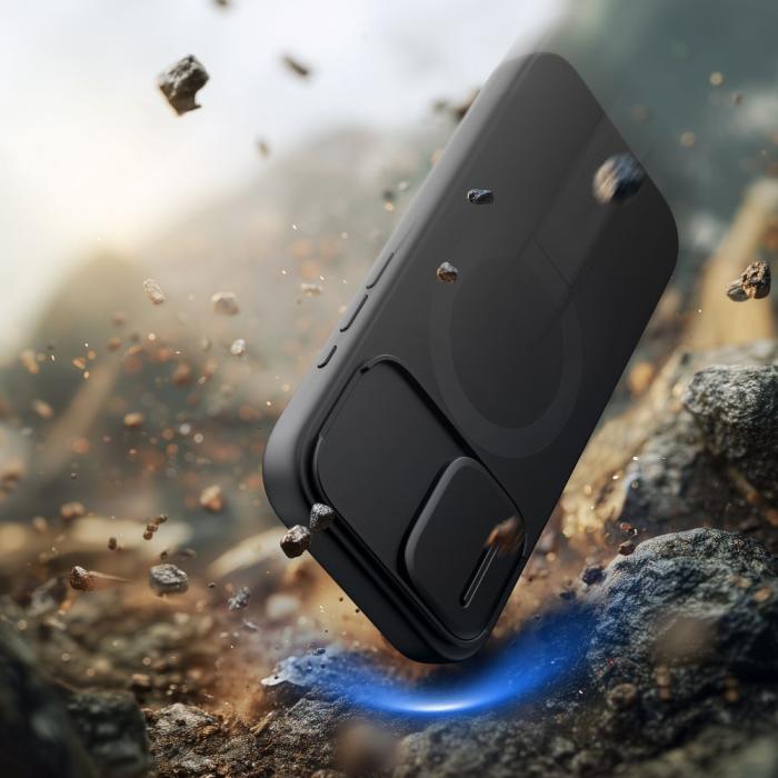 Bild 6, Tech-Protect Tech-Protect iPhone 17 Skal MagSafe Kevlar Aura Svart - Teknikhallen.se