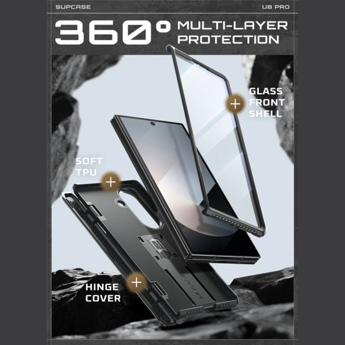 Bild 4, Supcase Supcase Samsung Galaxy Z Fold 7 Skal Unicorn Beetle Pro Svart - Teknikhallen.se