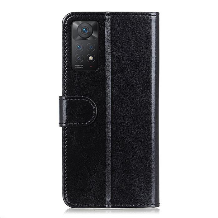 Bild 3,  Xiaomi Redmi Note 11 Pro 5G Fodral Crazy Horse Svart - Teknikhallen.se