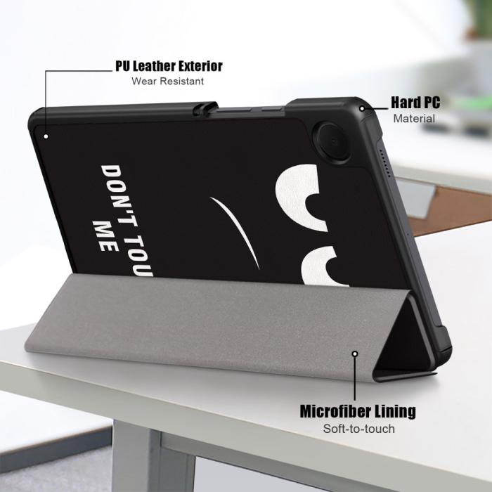 Bild 5,  Samsung Galaxy Tab A9 Fodral Tri-Fold Dont Touch - Teknikhallen.se