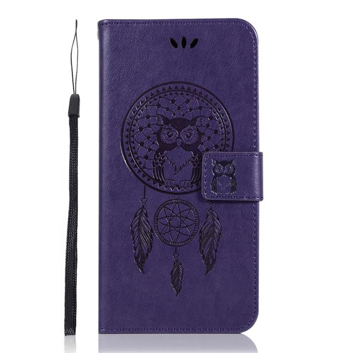 Bild 2,  Samsung Galaxy S22 Ultra Fodral Owl Dreamcatcher Lila - Teknikhallen.se