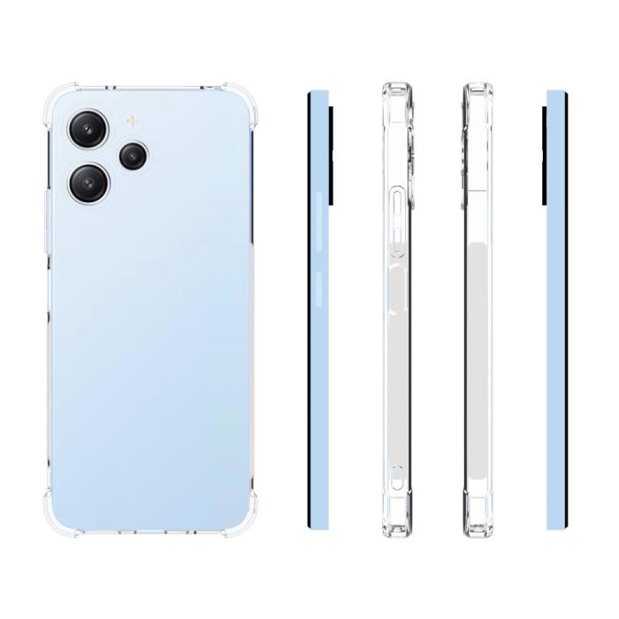 Bild 5,  Xiaomi Redmi 12 5G/4G Skal Shockproof TPU Transparent - Teknikhallen.se
