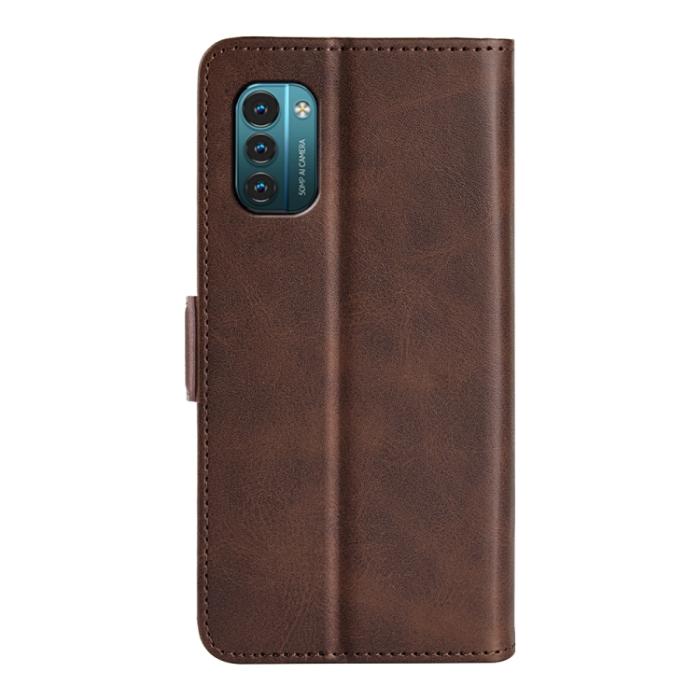 Bild 3,  Nokia G11 / G21 Fodral Magnetisk Stängning Brun - Teknikhallen.se