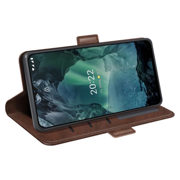 Bild 6,  Nokia G11 / G21 Fodral Magnetisk Stängning Brun - Teknikhallen.se