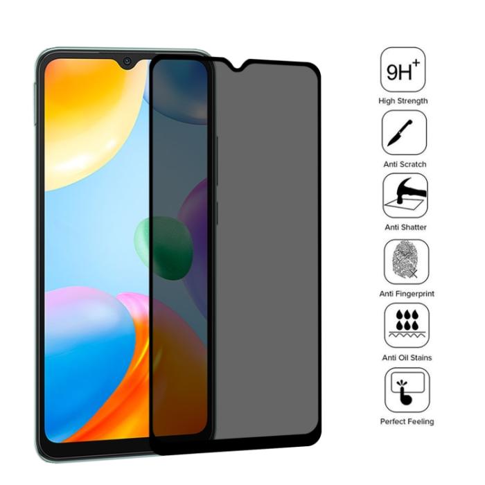Bild 3,  Xiaomi Redmi 10C Skärmskydd Heltäckande Privacy - Teknikhallen.se