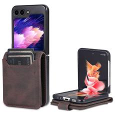 AZNS AZNS Galaxy Z Flip 6 / 7 FE Fodral L&auml;der Brun - Teknikhallen.se