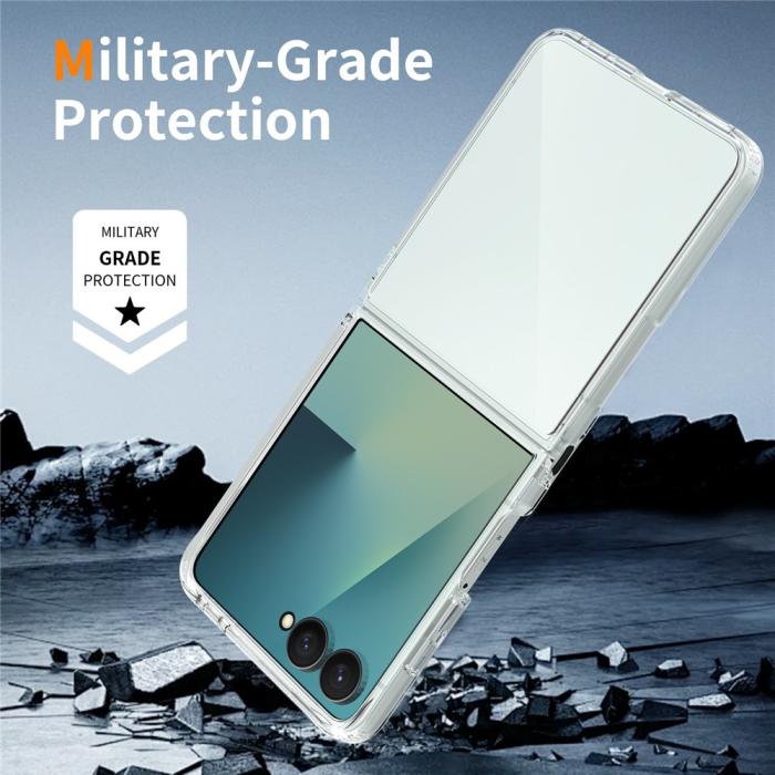 Bild 5,  Samsung Galaxy Z Flip 8 Skal TPU Transparent - Teknikhallen.se