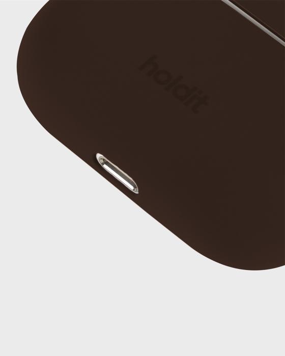 Bild 3, holdit holdit AirPods Pro 1/2 Skal Silikon Chocolate - Teknikhallen.se