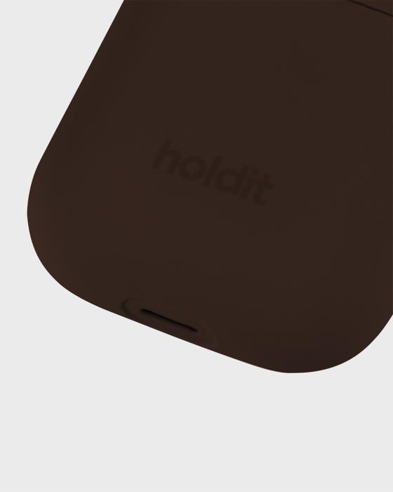 Bild 3, holdit holdit AirPods 1/2 Skal Silikon Chocolate - Teknikhallen.se