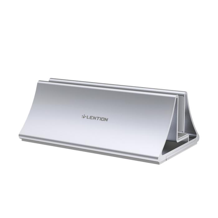 Bild 2, LENTION LENTION Universal Vertikal Aluminium Laptop Stativ Silver - Teknikhallen.se
