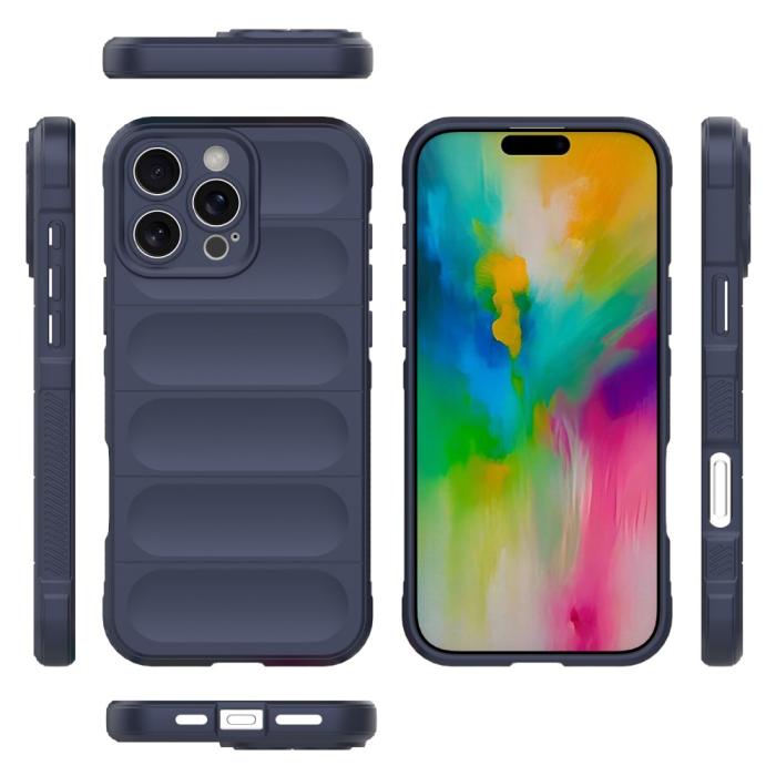 Bild 3,  iPhone 16 Pro Max Skal Magic Shield Mörk Blå - Teknikhallen.se