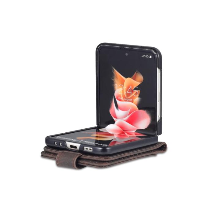 Bild 5, AZNS AZNS Galaxy Z Flip 3 Fodral Skin Touch Brun - Teknikhallen.se