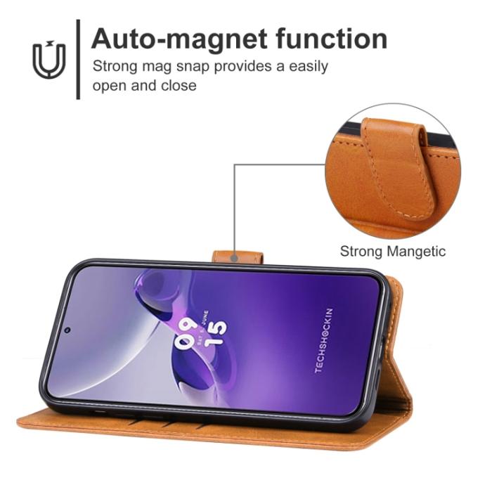 Bild 4,  Samsung Galaxy A24 5G Fodral Läder Brun - Teknikhallen.se