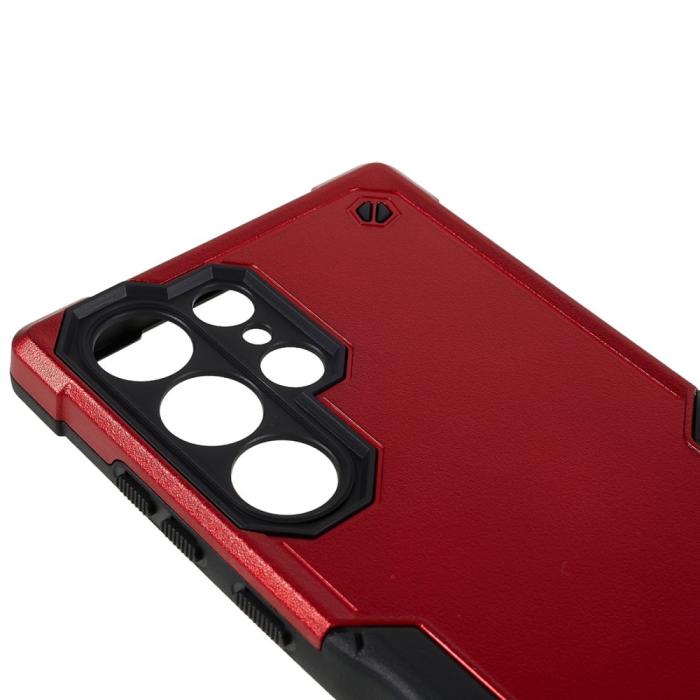 Bild 6,  Samsung Galaxy S23 Ultra Skal Shockproof Armor Röd - Teknikhallen.se