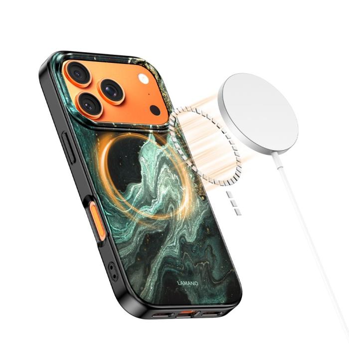 Bild 4, Tech-Protect Tech-Protect iPhone 17 Pro Skal MagSafe Lamano Verde Aura - Teknikhallen.se