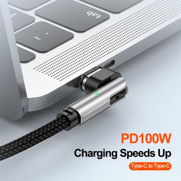 Bild 4, ENKAY ENKAY 1 m 3in1 USB-C - Lightning / USB-C Magnetisk Svart - Teknikhallen.se