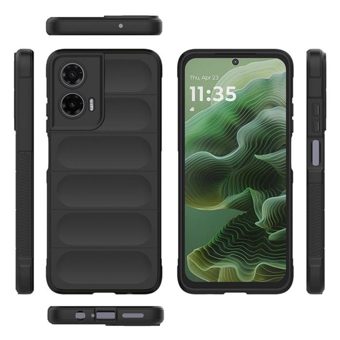Bild 6,  Motorola Moto G35 5G Skal Magic Shield Svart - Teknikhallen.se