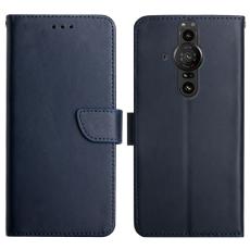  Sony Xperia Pro-I Fodral &Auml;kta L&auml;der Nappa Textur Bl&aring; - Teknikhallen.se