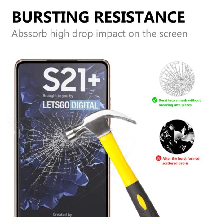 Bild 2,  Samsung Galaxy S21 Plus - Heltäckande Premium Skärmskydd I Härdat Glas - Teknikhallen.se