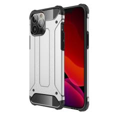  iPhone 13 Pro Max - Shockproof Armor Hybrid Skal - Silver - Teknikhallen.se