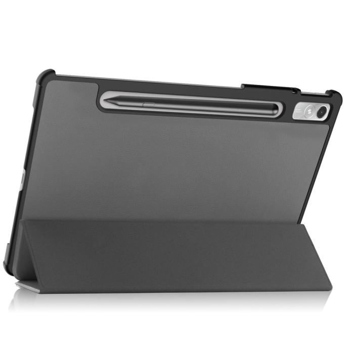 Bild 4,  Lenovo Tab P11 Pro Gen 2 Fodral Tri-Fold Läder Grå - Teknikhallen.se