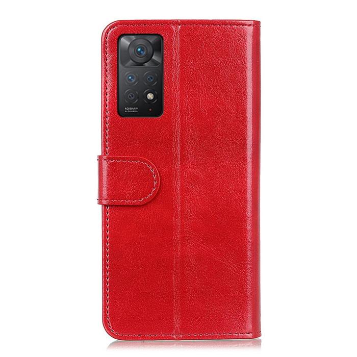 Bild 3,  Xiaomi Redmi Note 11 Pro 5G Fodral Crazy Horse Röd - Teknikhallen.se