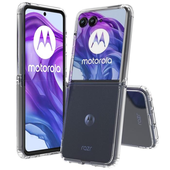 Bild 2,  Motorola Razr 50 Ultra 5G Mobilskal TPU/Akryl Transparent - Teknikhallen.se