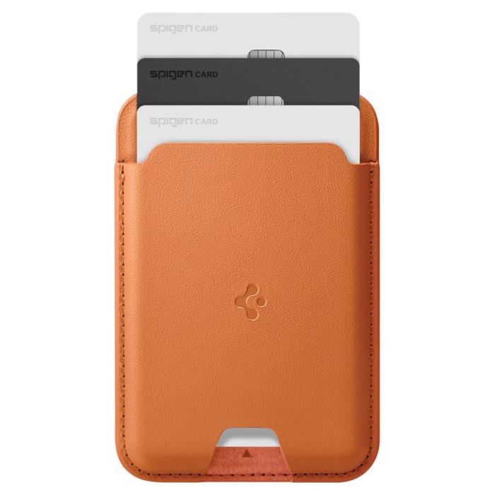 Bild 3, Spigen Spigen Magnetisk MagSafe Korthållare Valentinus Orange - Teknikhallen.se