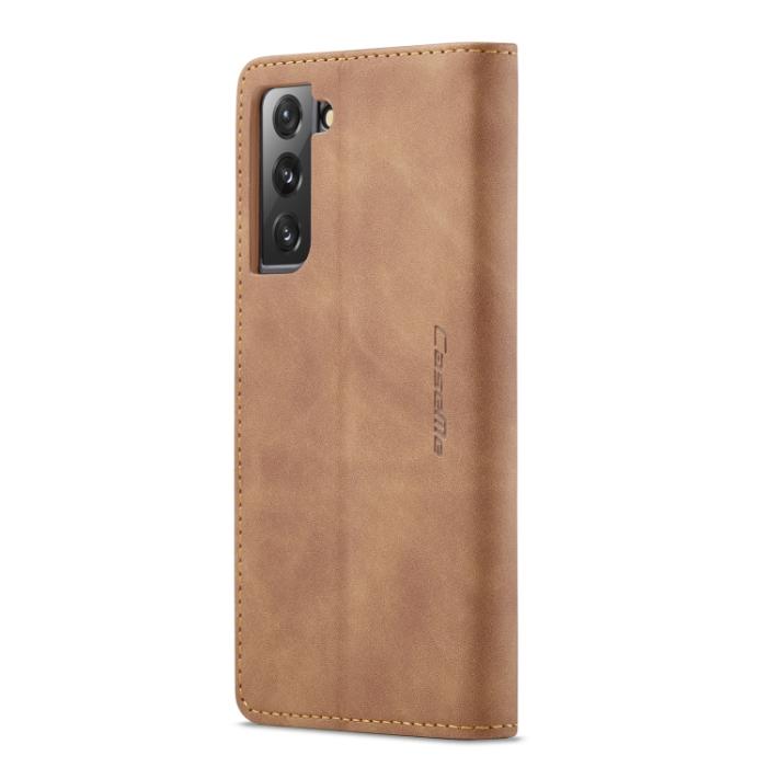 Bild 3, CASEME CASEME Samsung Galaxy S22 Fodral Flip Retro Läder Brun - Teknikhallen.se