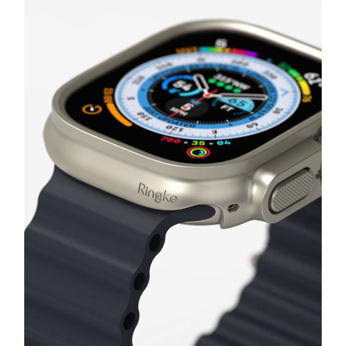 Bild 5, Ringke Ringke Apple Watch Ultra 49 mm 2-PACK Skal Slim Titanium Grey/Clear - Teknikhallen.se