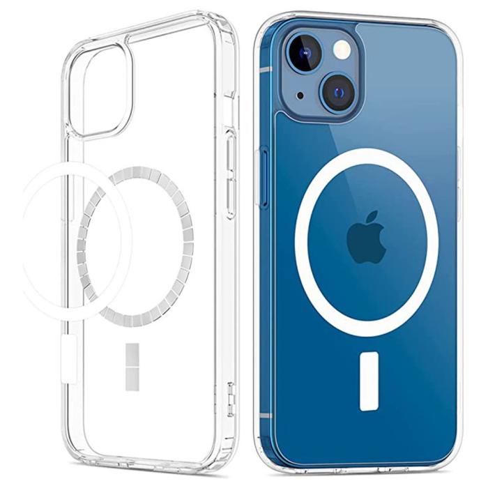 Bild 2,  iPhone 15 Skal MagSafe Akryl/TPU Transparent - Teknikhallen.se