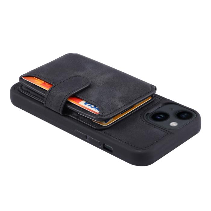 Bild 4,  iPhone 15 Skal RFID Med Plånboksfunktion Svart - Teknikhallen.se