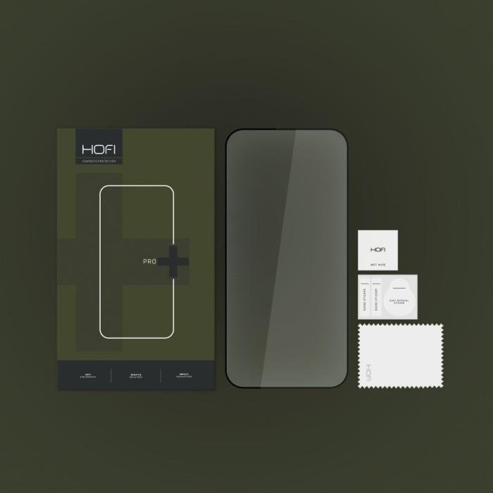 Bild 4, HOFI HOFI iPhone 15 Pro Skärmskydd Pro+ Härdat Glas Svart - Teknikhallen.se