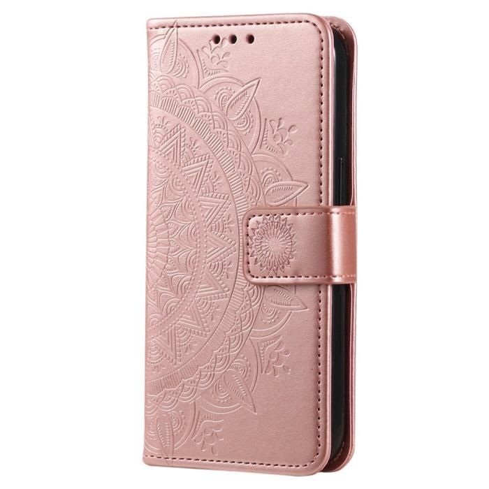 Bild 5,  Samsung Galaxy S23 Plus Fodral Mandala Läder Roséguld - Teknikhallen.se