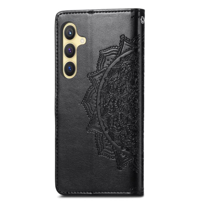 Bild 6,  Samsung Galaxy S24 Fodral Mandala Tryck Svart - Teknikhallen.se