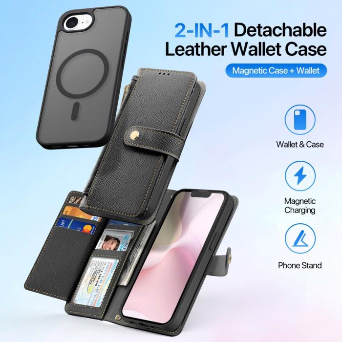 Bild 3, DUX DUCIS DUX DUCIS iPhone 17e/16e 2in1 Magnet Fodral Lawa Series Svart - Teknikhallen.se