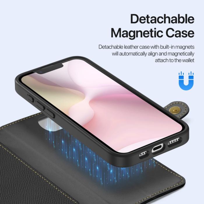 Bild 5, DUX DUCIS DUX DUCIS iPhone 17e/16e 2in1 Magnet Fodral Lawa Series Svart - Teknikhallen.se