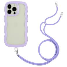  iPhone 16 Pro Max Skal Wavy Hybrid Mobilsn&ouml;re Lila - Teknikhallen.se