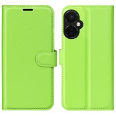  OnePlus Nord CE 3 Lite 5G Fodral Litchi L&auml;der Gr&ouml;n - Teknikhallen.se