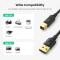 UGREEN UGREEN 1.5m USB-A - USB-B 2.0 Kabel Svart - Teknikhallen.se